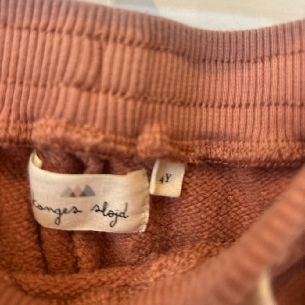 Konges Slojd cotton jogger pant size 4 drawstring waist - Picture 3 of 7